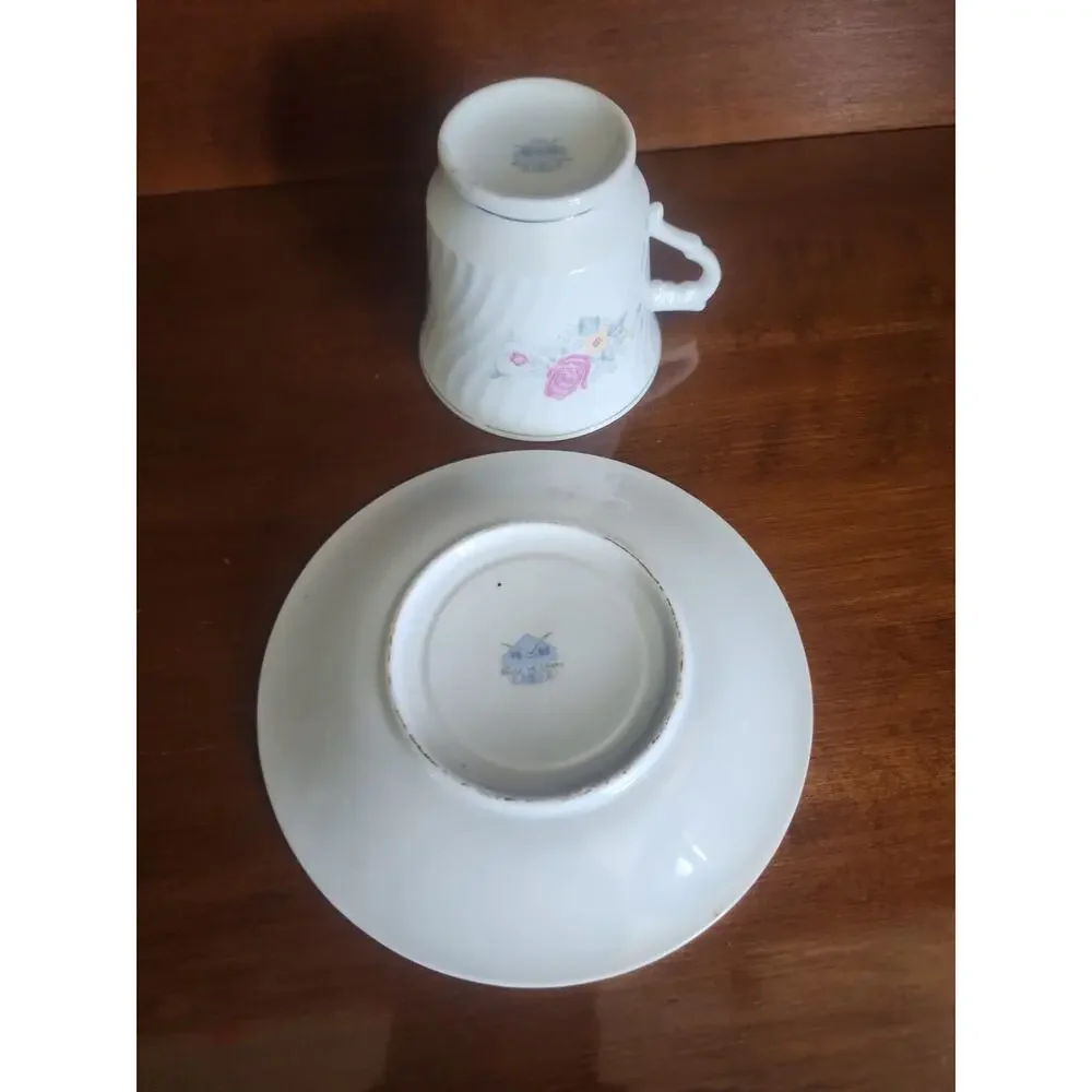 Cup And Saucer Floral